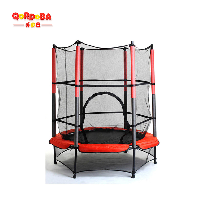 Trampolín para niños con net de seguridad-15