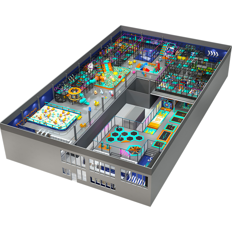 Kazajstán gran parque de trampolín interior