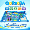 Área de juegos interior personalizada con laberinto de cuerdas y piscina de bolas para negocios de recreación familiar en centros comerciales