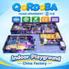 Área de juegos interior punk personalizada con recorridos de cuerdas y aventuras en tirolesa para lugares de entretenimiento comerciales