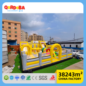 Parque inflable del patio animoso de la membrana de aire de Qordoba para el entretenimiento de los niños