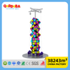 Muro de escalada de alta calidad con dispositivo de control de descenso para parque de atracciones infantil