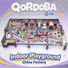 Diversión interior personalizada con desafíos de red de cuerda para la experiencia de juego activo de los niños