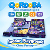 Área de juegos interior punk personalizada con recorridos de cuerdas y aventuras en tirolesa para lugares de entretenimiento comerciales
