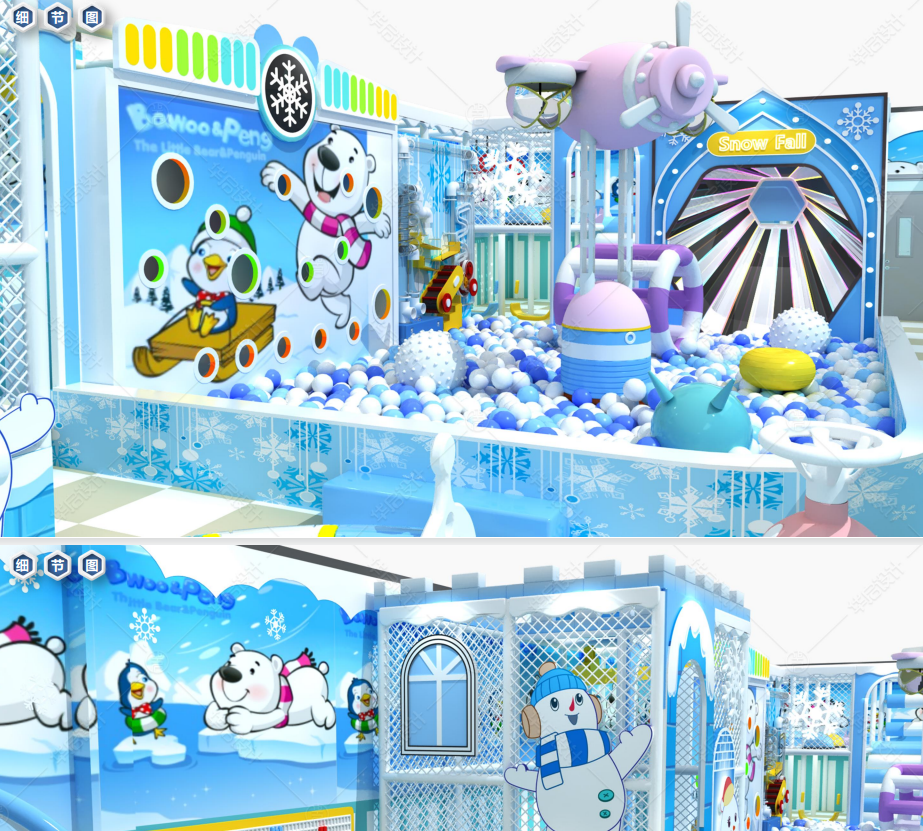 Parque infantil cubierto con temática Ice Snow de Malasia en Kuala Lumpur
