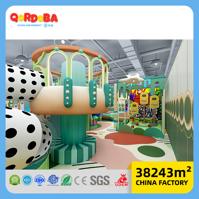 Equipo de parque de atracciones infantil estilo Meland de alta calidad para patio interior
